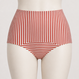 Hot Pants feminina listrada vermelho e off white – Aubeline – listrado vermelho editorial bottom