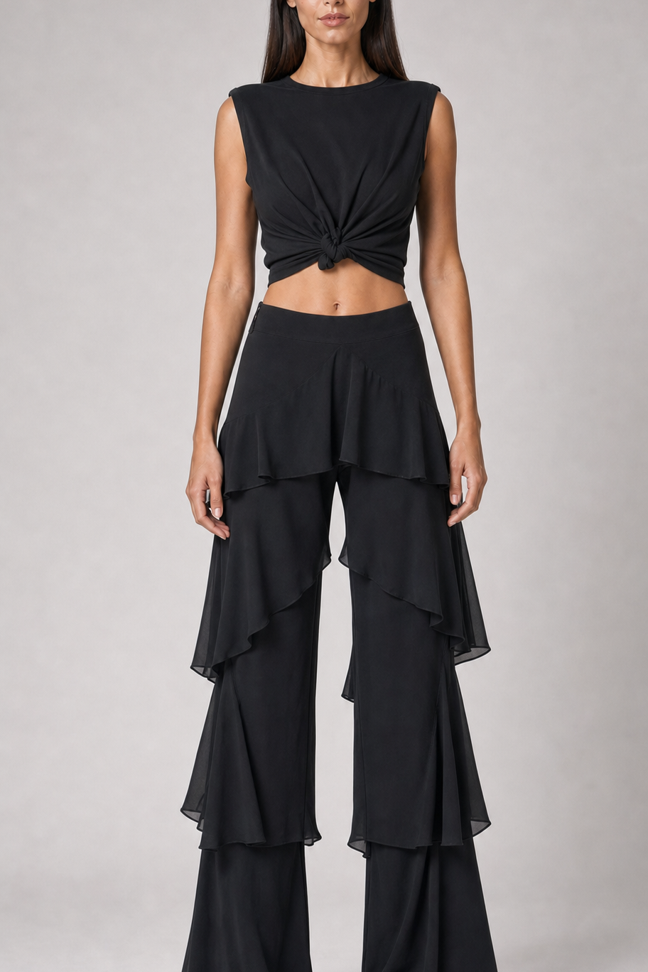 Conjunto feminino Garance preto - frente