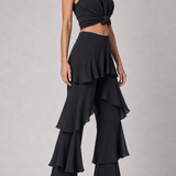 Conjunto feminino Garance preto - vista três quartos