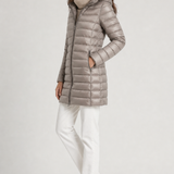 Jaqueta Puffer Pafett taupe – vista lateral