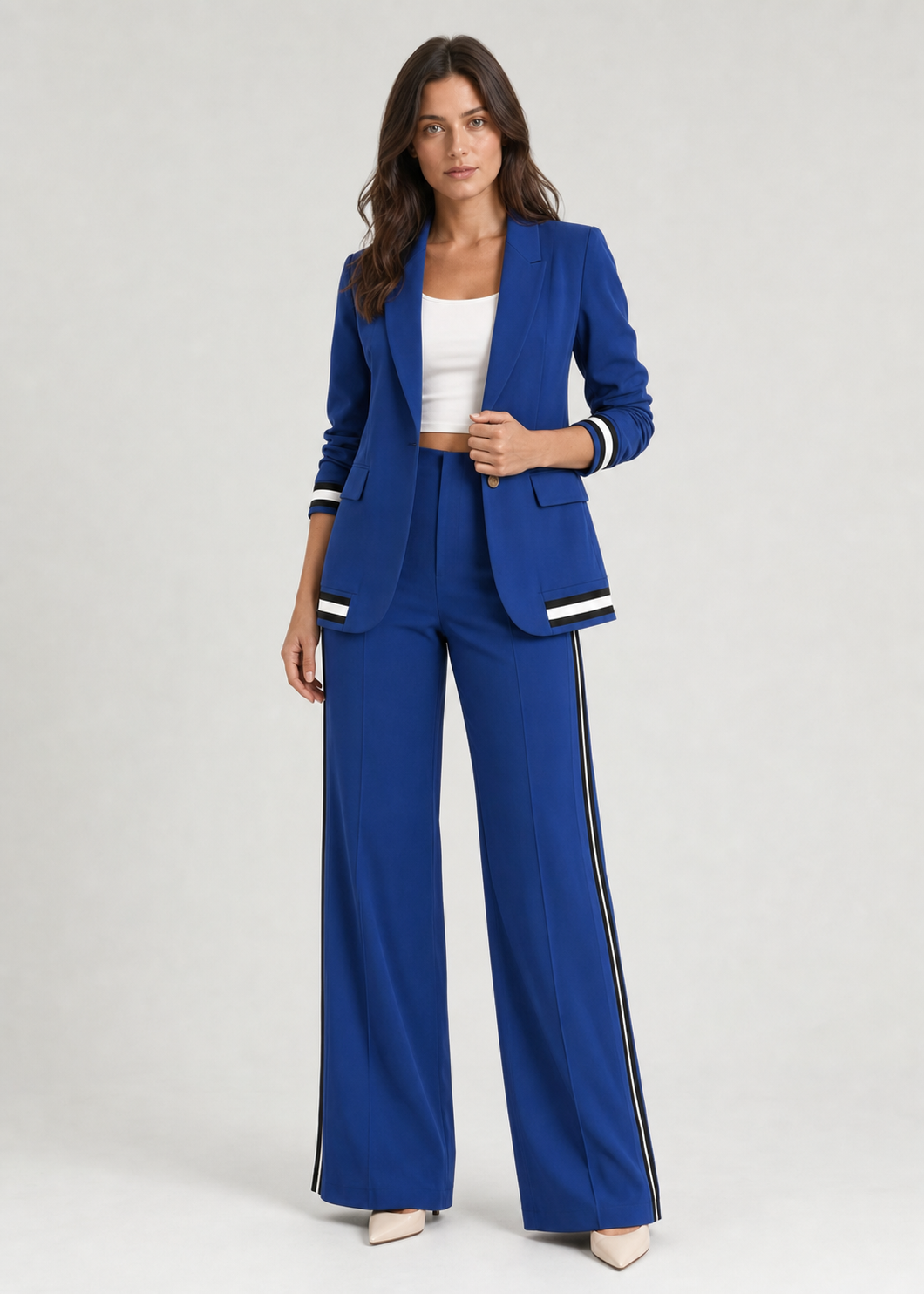 Conjunto Milão azul – vista frontal