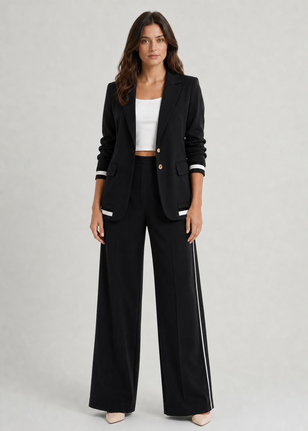 Conjunto Milão preto – vista frontal
