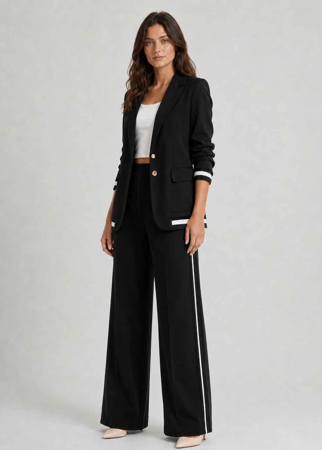 Conjunto Milão preto – vista lateral