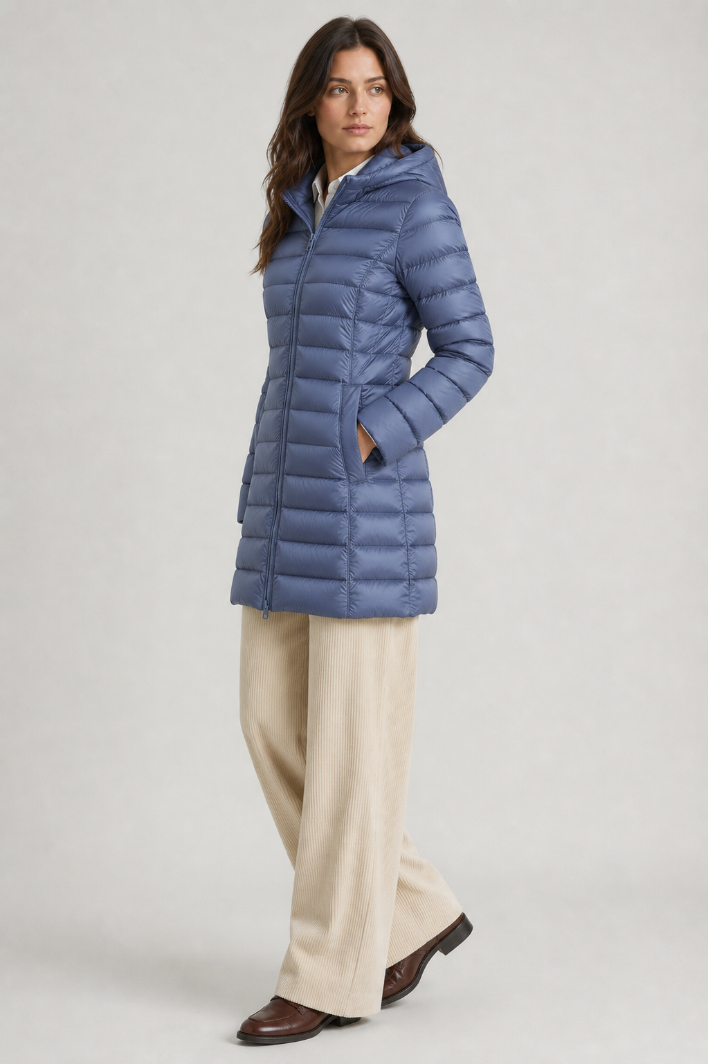 Jaqueta Pafett azul – vista lateral