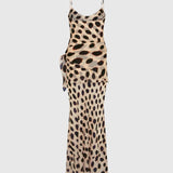 Costas vestido longo animal print Aliénor VIEUX