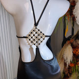 Vestido longo de festa acetinado com costas nuas Aveline VIEUX OFICIAL – imagem 24
