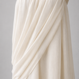 Vestido longo elegante plissado Élodie VIEUX
