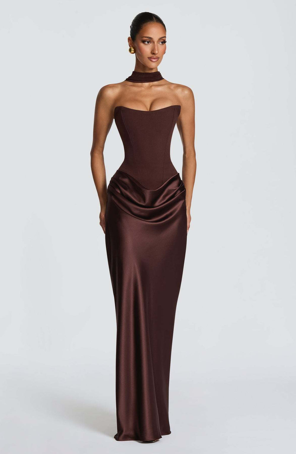 Vestido tomara que caia com faixa Margaux VIEUX