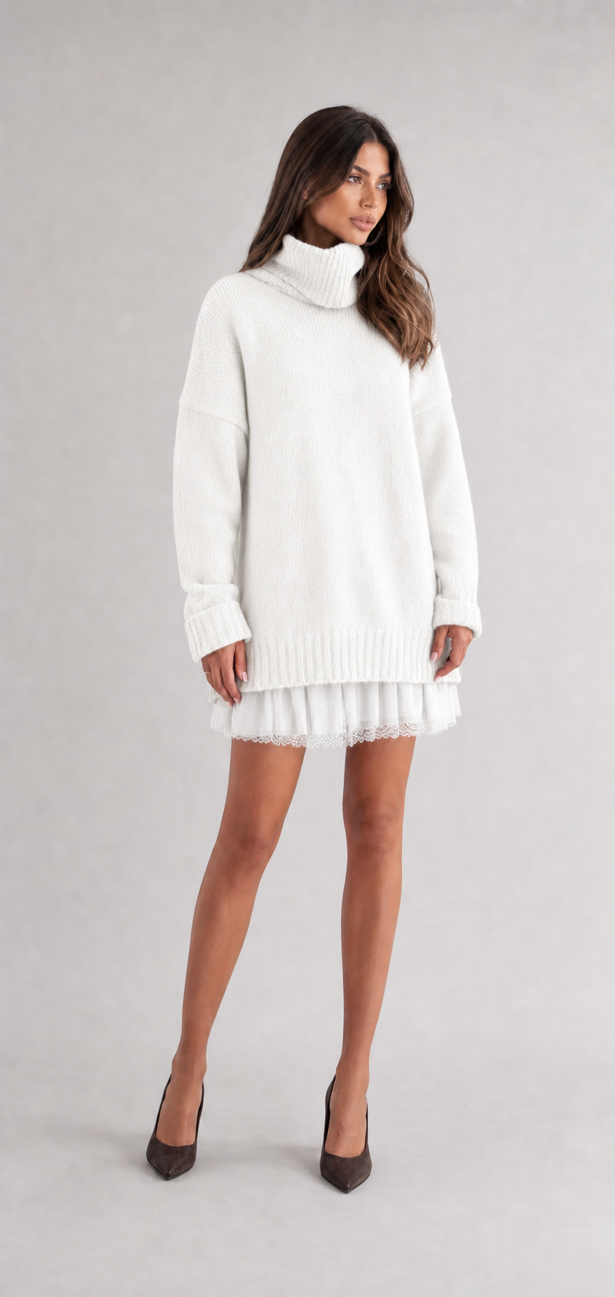 Conjunto feminino Apolline branco – vista frontal