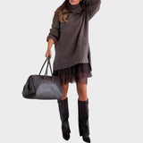 Conjunto feminino Apolline com suéter e vestido – imagem original 2