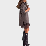 Conjunto feminino Apolline com suéter e vestido – imagem original 5