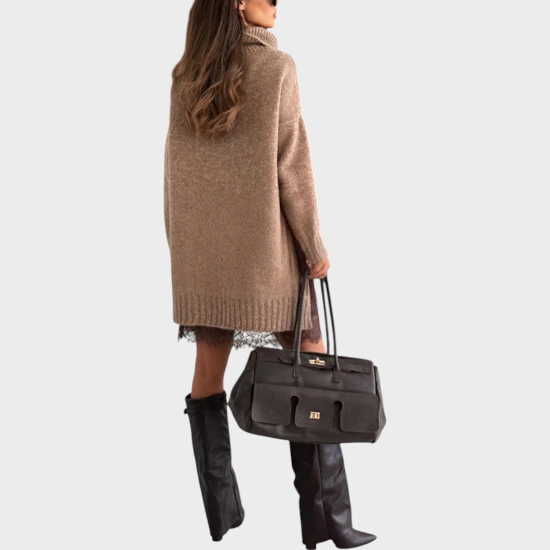 Conjunto feminino Apolline com suéter e vestido – imagem original 9