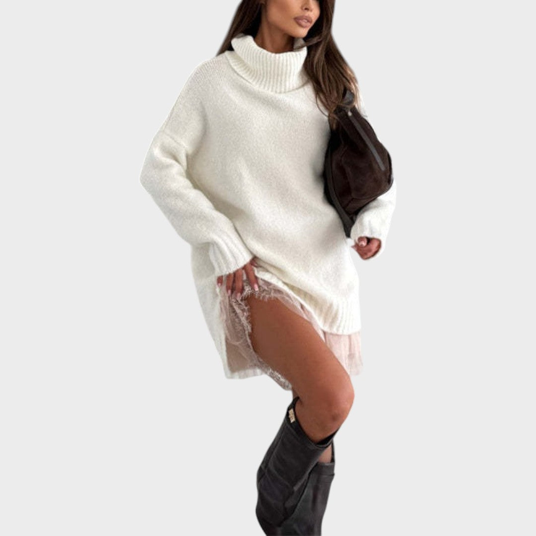 Conjunto feminino Apolline com suéter e vestido – imagem original 12