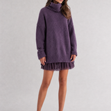 Conjunto feminino Apolline roxo – vista frontal