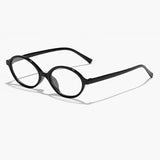 Óculos Béryl preto com lente transparente – vista técnica