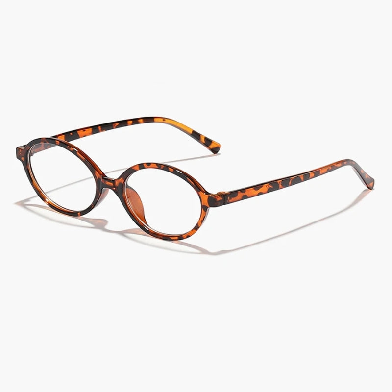 Óculos Béryl tartaruga com lente transparente – vista técnica