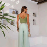Calça Pantalona Feminina de Alfaiataria Cintura Alta – Yseult