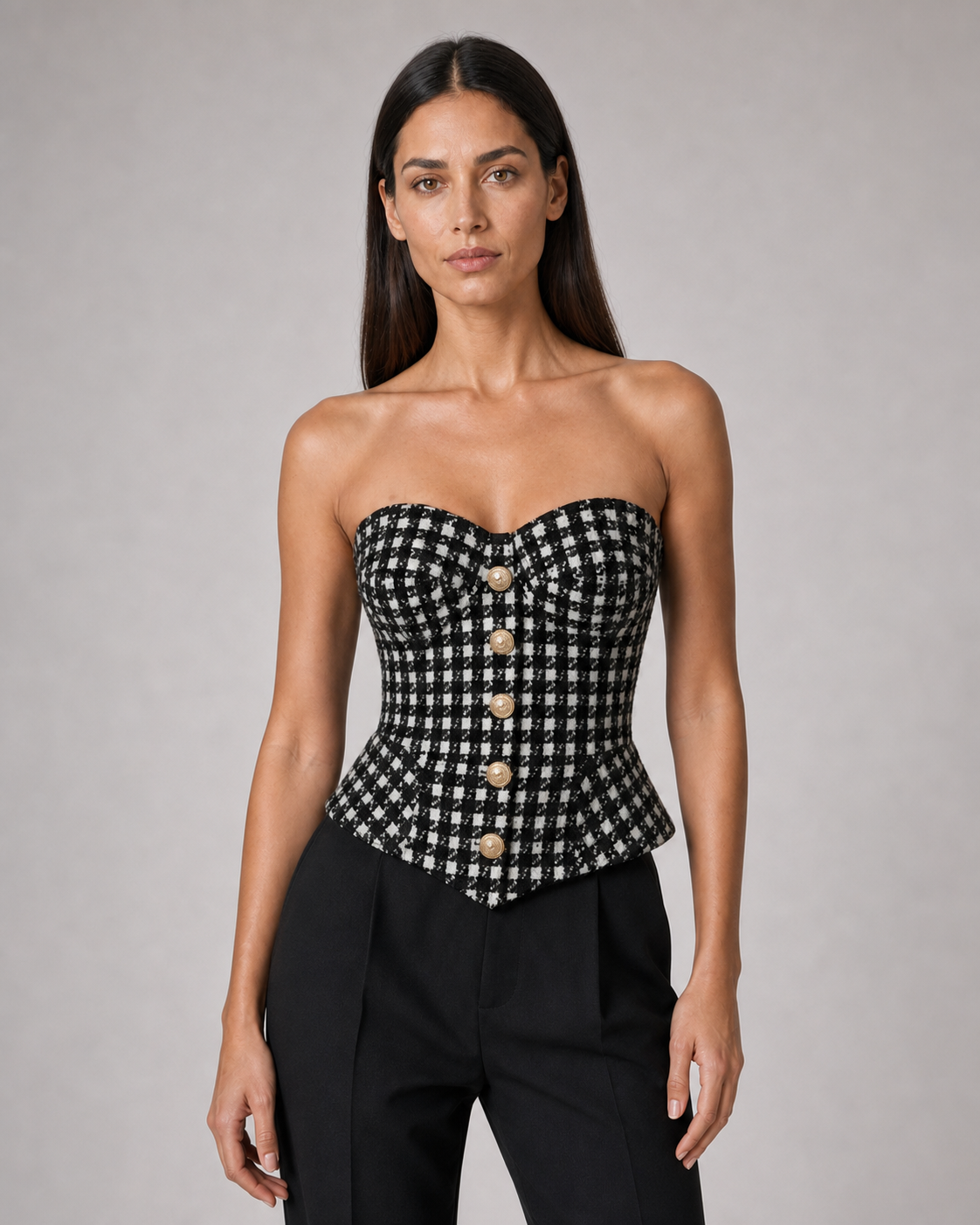 Corset Delphine detalhe editorial