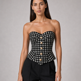 Corset Delphine detalhe editorial