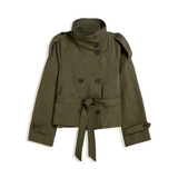 Casaco trench coat curto feminino Léontine – imagem original 9