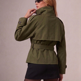 Casaco trench coat curto feminino Léontine – imagem original 12