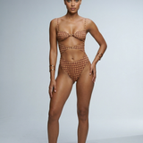Body Feminino Estampado com Recortes e Detalhe Metálico – Hermine – foto 1