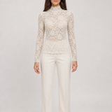 Blusa de Renda Off-White Léocadie VIEUX – vista frontal