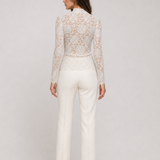 Blusa de Renda Off-White Léocadie VIEUX – vista posterior