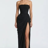 Vestido longo Ysé - preto costas