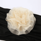 Biquíni Tomara que Caia Branco com Flor 3D Aplicada – Rose - VIEUX OFICIAL