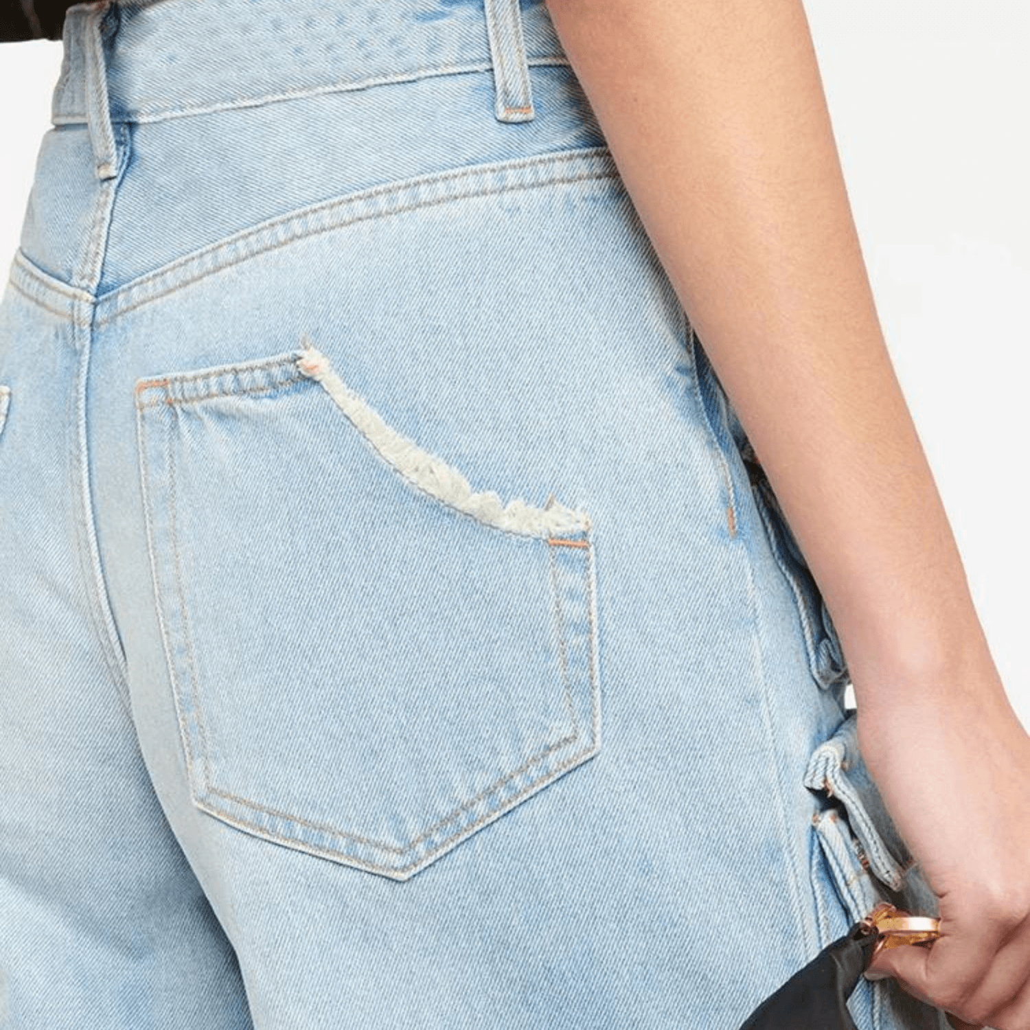 Calça Cargo Jeans Feminina com Bolsos Utilitários e Modelagem Reta – Bureau - VIEUX OFICIAL