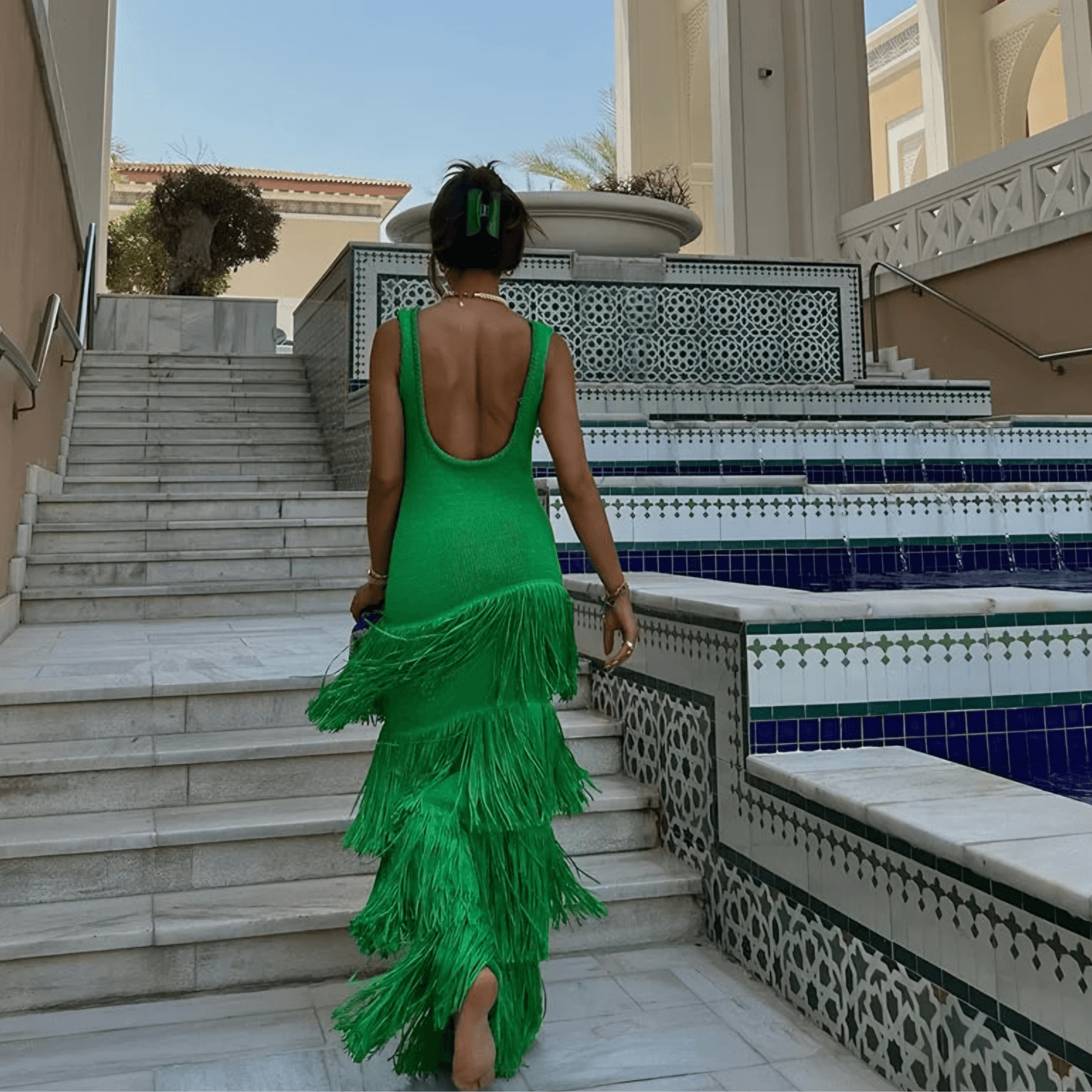 Vestido Pampelonne Longo VIEUX OFICIAL