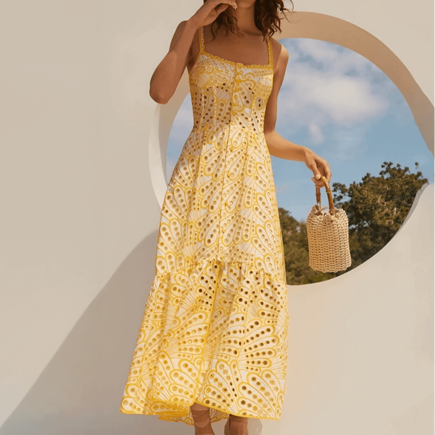 Vestido Saint Maarten Longo De Alça VIEUX OFICIAL
