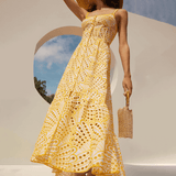 Vestido Saint Maarten Longo De Alça VIEUX OFICIAL